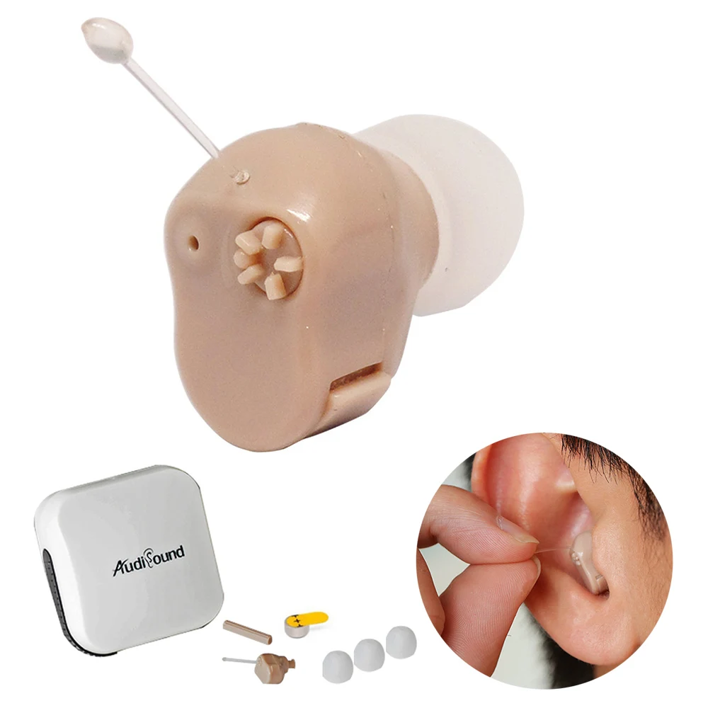 Hearing Aid Mini Size Inner Ear Invisible Hearing Aid Adjustable Wireless Hearing Aids Ear Best Sound Amplifie