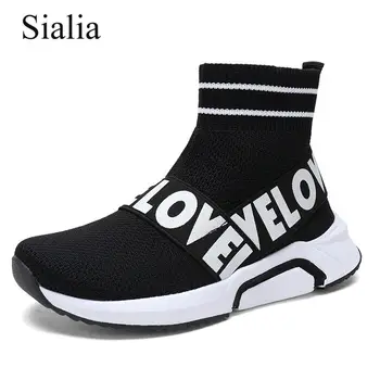 

Sialia Children Sneakers For Boys Casual Shoes Girls Sneakers Kids Shoes Mesh Sport Trainer Breathable Flyknit chaussure fille