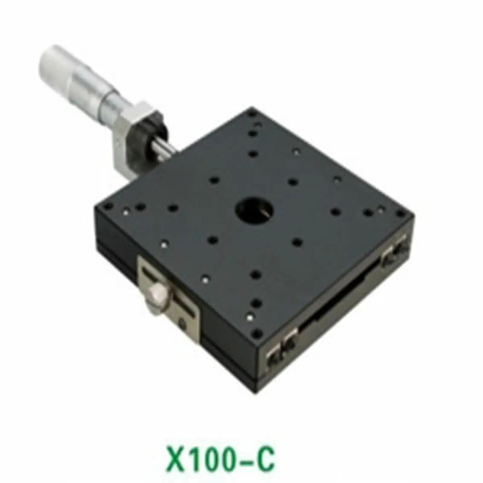 

X Axis 100X100mm Platform Precision Bearing Linear Stage Central Micrometer