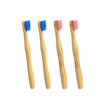 

4pcs Kids Toothbrush Anti Bacterial Nylon Fiber Bamboo Eco-friendly Oral Brush Toothbrush for Students Pupil Kids