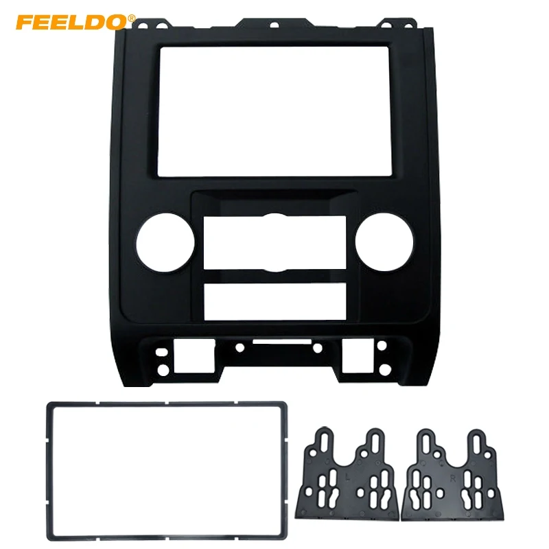 FEELDO 2DIN Car Stereo Radio Fascia Frame For Ford Escape Mazda Tribute Stereo Interface Panel Dash Trim Installation Kit #5011 photo