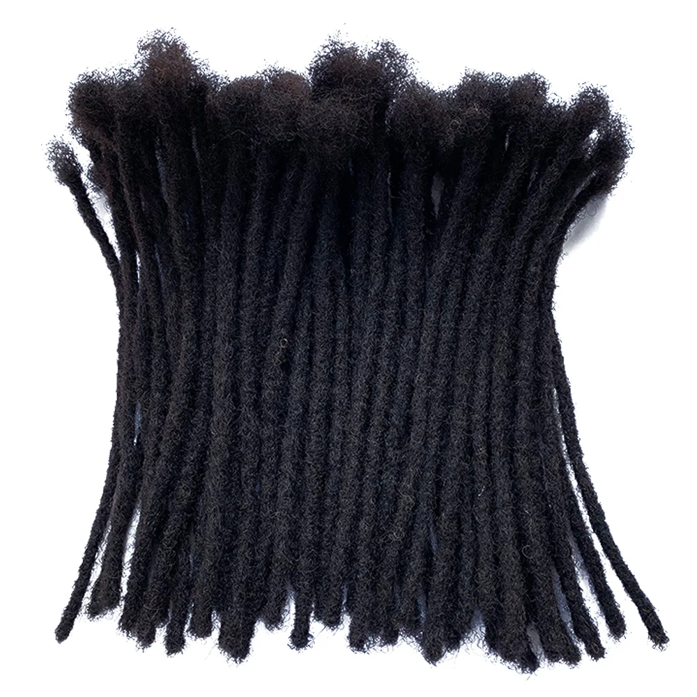 

YONNA Human Hair Dreadlocks Microlocks Sisterlocks Dreadlocks Hair Extensions 60Locs Full Handmade 0.4cm Width