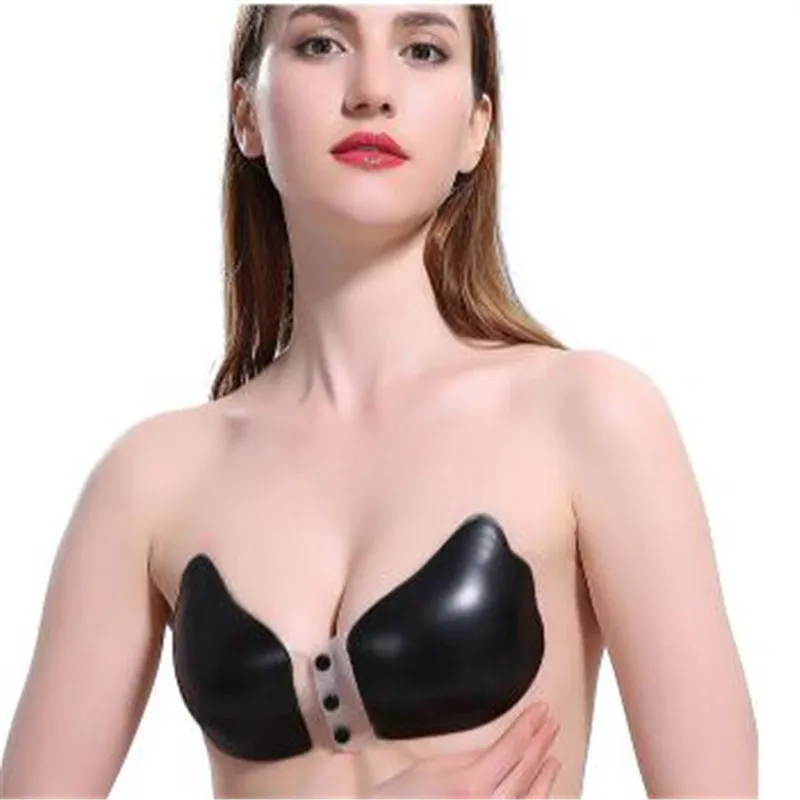 

New Sexy Strapless Backless Bras Manufacturer In China Freebra Front Clip Push Up Silicone Adhesive Bra