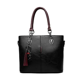 

Women Handbags Makeup Bag Ladies Hand Bag For Women Solid Shoulder Bag Leather Handbag