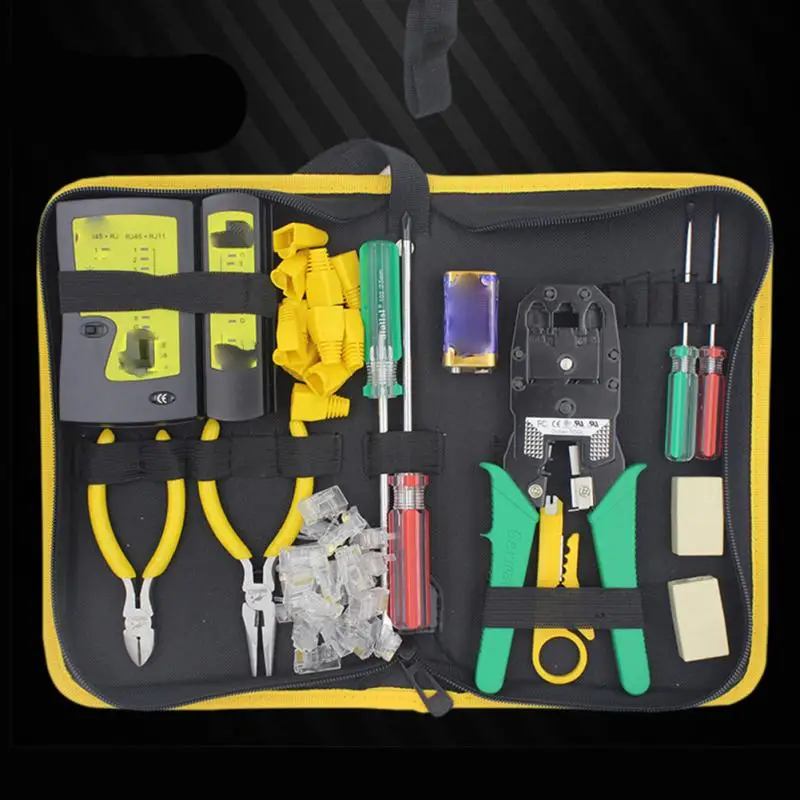 

Multi-function Hardware Tool Storage Bag Portable Oxford Handy Zip Pouch Handbag Electrician Work Organizer Tool Bag