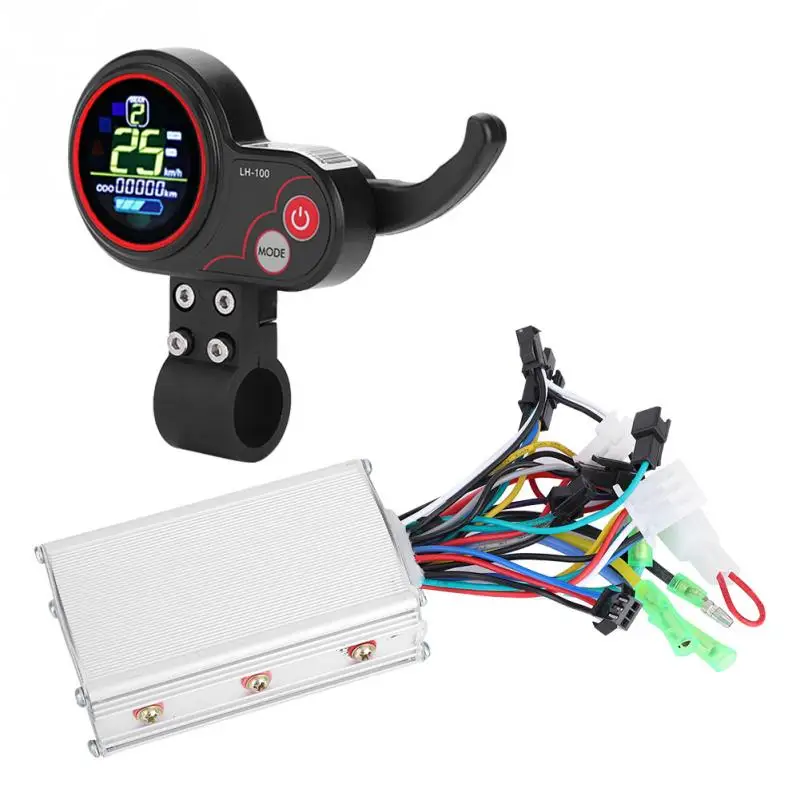 Top Electric Bicycle Controller 24V 36V 48V 60V250W/350 Electric Bike Scooter Controller LCD Display Control Panel with Shift Switch 3