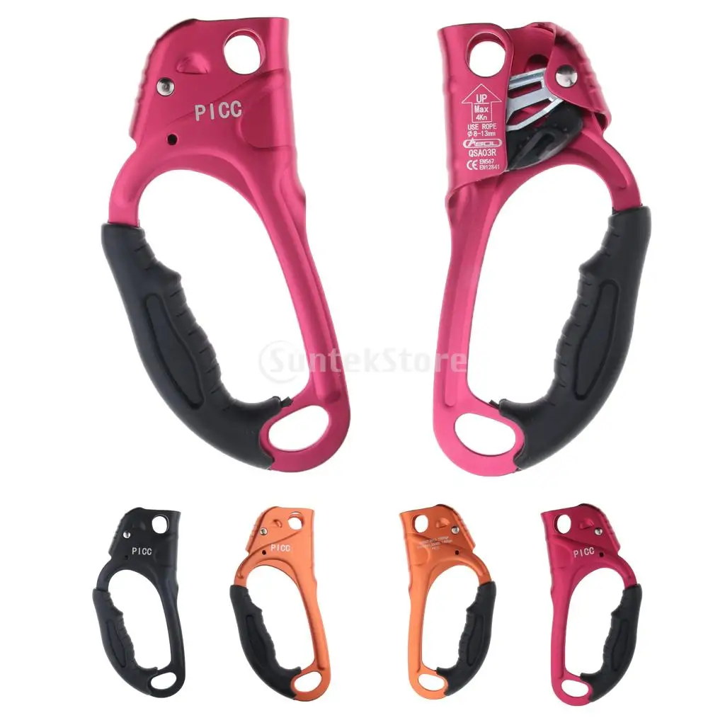 

Right / Left Hand Ascender 8mm-13mm Rope for Rock Climbing Mountaineering