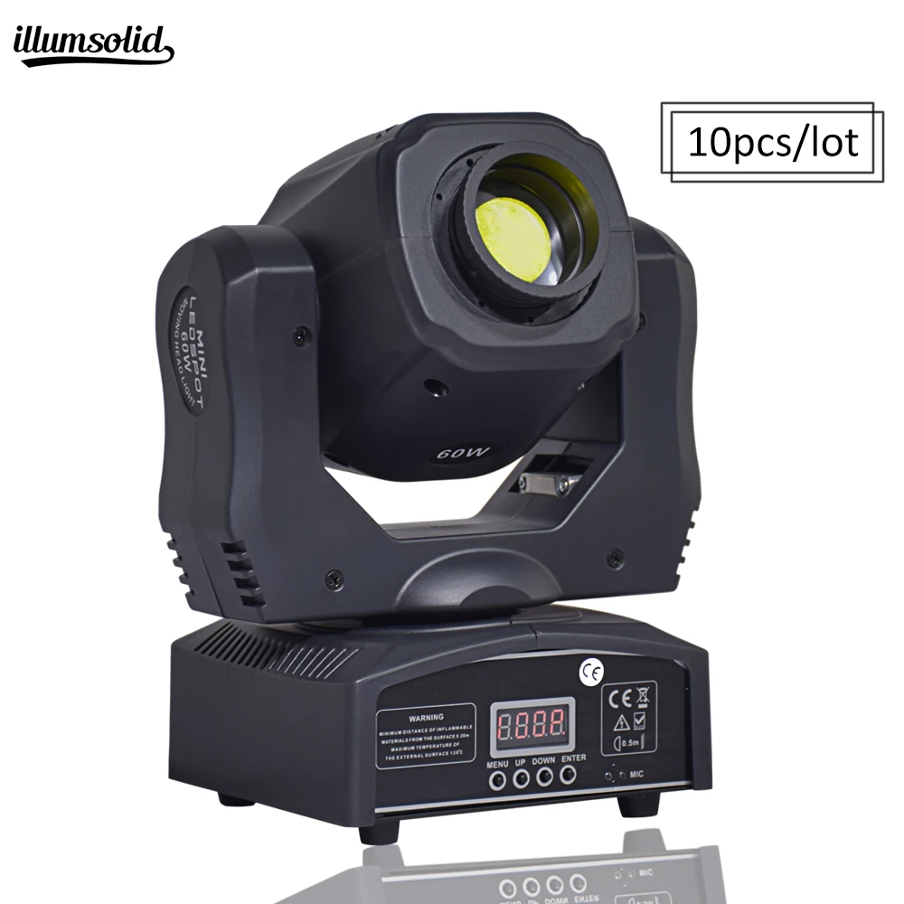 

mini led 60w dmx512 moving head dj lighting effect for stage party disco light 10pcs/lot