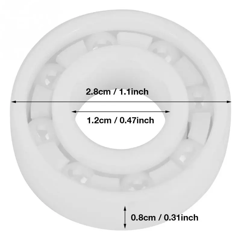 Шариковый подшипник Zro2 6001 высокоточный полный керамический bearings12x28x8 мм