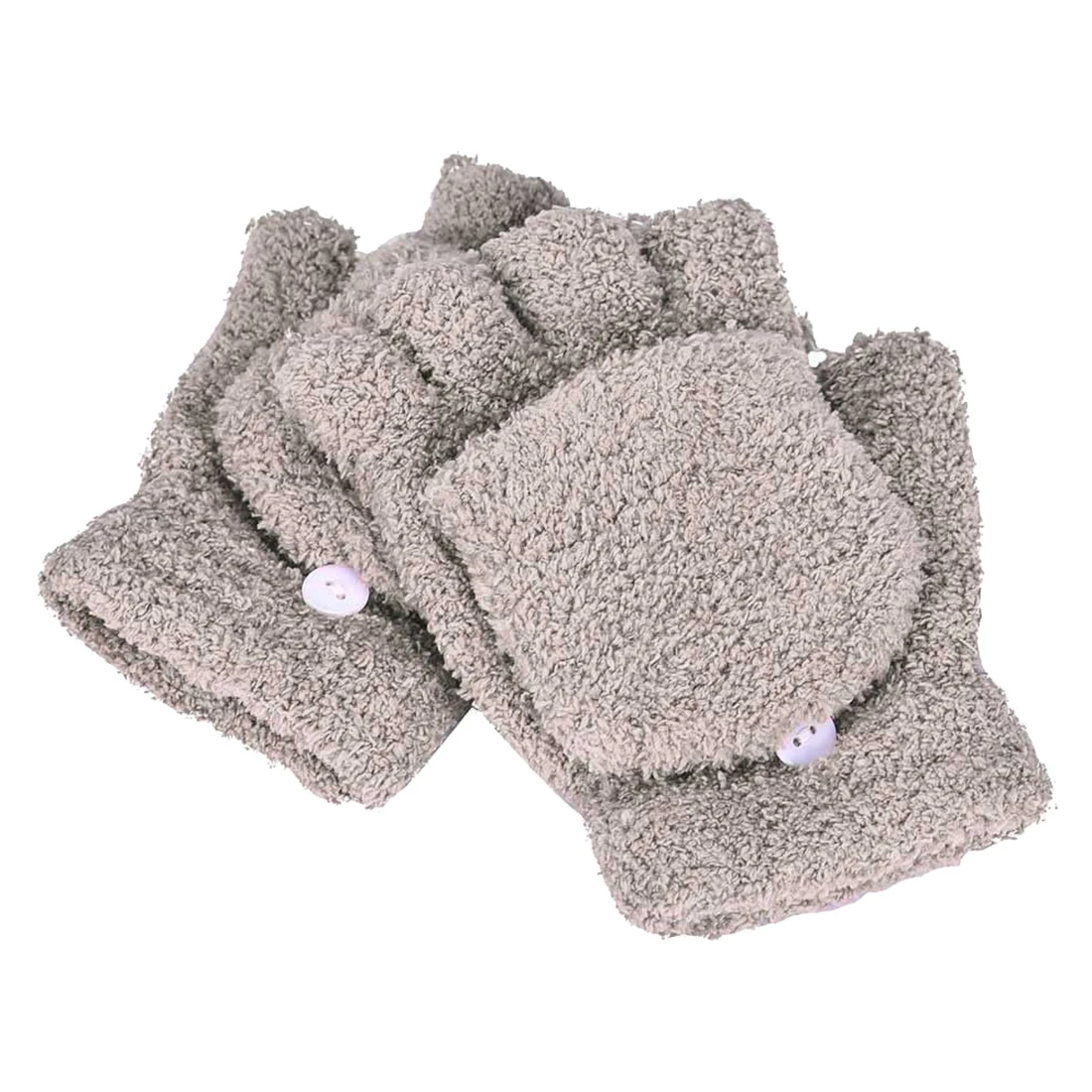 Girls Cute Fluffy Hand Wrist Warmer Soft Winter Fingerless Gloves Women Mitten Girls Cute Fluffy Hand Wrist Warmer Soft Winter Fingerless Gloves Women Mitten