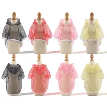 Transparent Summer Sun Protection Dog Clothes For Small Dogs Hooded French Bulldog Chihuahua Yorkshire Puppy Hoodies Pet Clothes