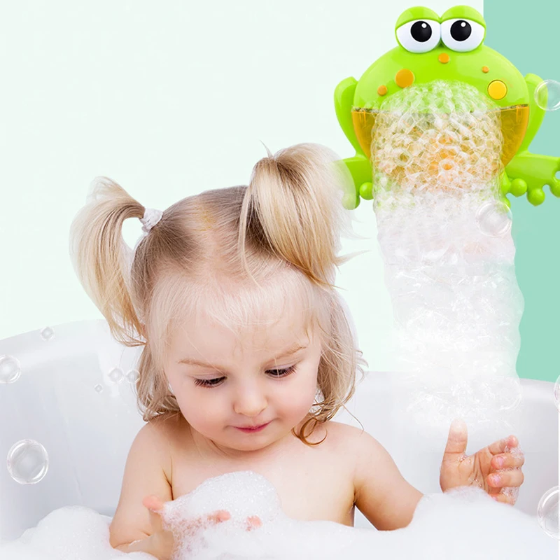 

Bubble Machine Bubble Machine Big Frogs Automatic Bubble Maker Blower Music Bath Toy for Baby