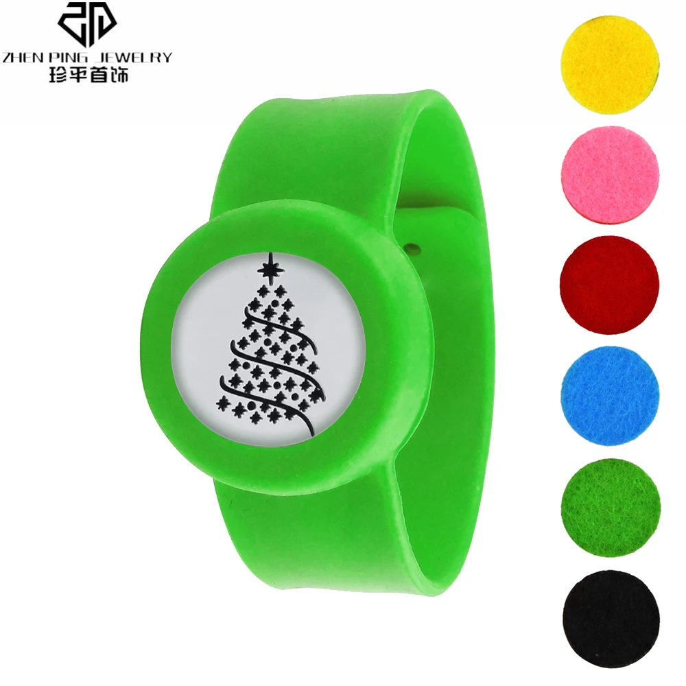 

Children Mosquito Repellent Bracelet Stainless Steel Essential Oil Locket Aromatherapy Diffuser Silicone Bracelets