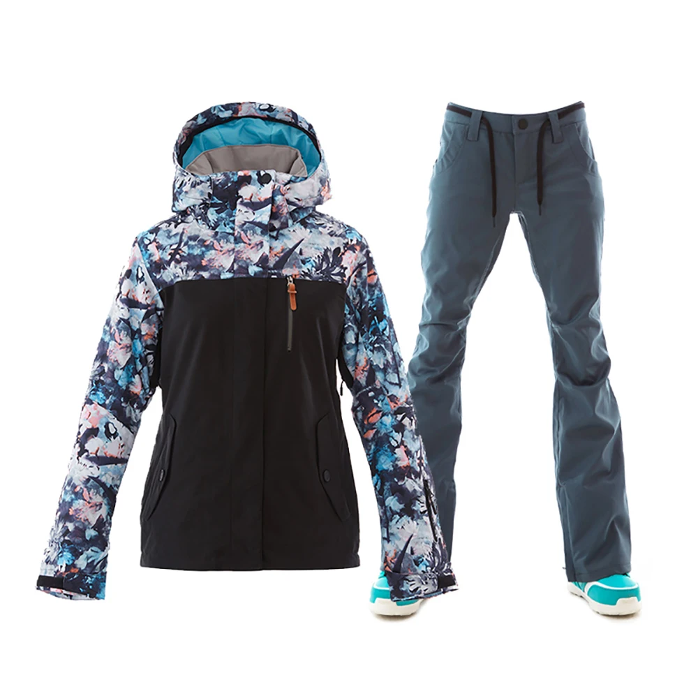 GSOU الثلوج ملابس رسمية الشتاء معطف للماء الرياضة سترة التزلج السراويل دعوى النساء 2018 التزلج في الهواء الطلق على الجليد تزلج رخيصة GSOU الثلوج ملابس رسمية الشتاء معطف للماء الرياضة سترة التزلج السراويل دعوى النساء 2018 التزلج في الهواء الطلق على الجليد تزلج رخيصة