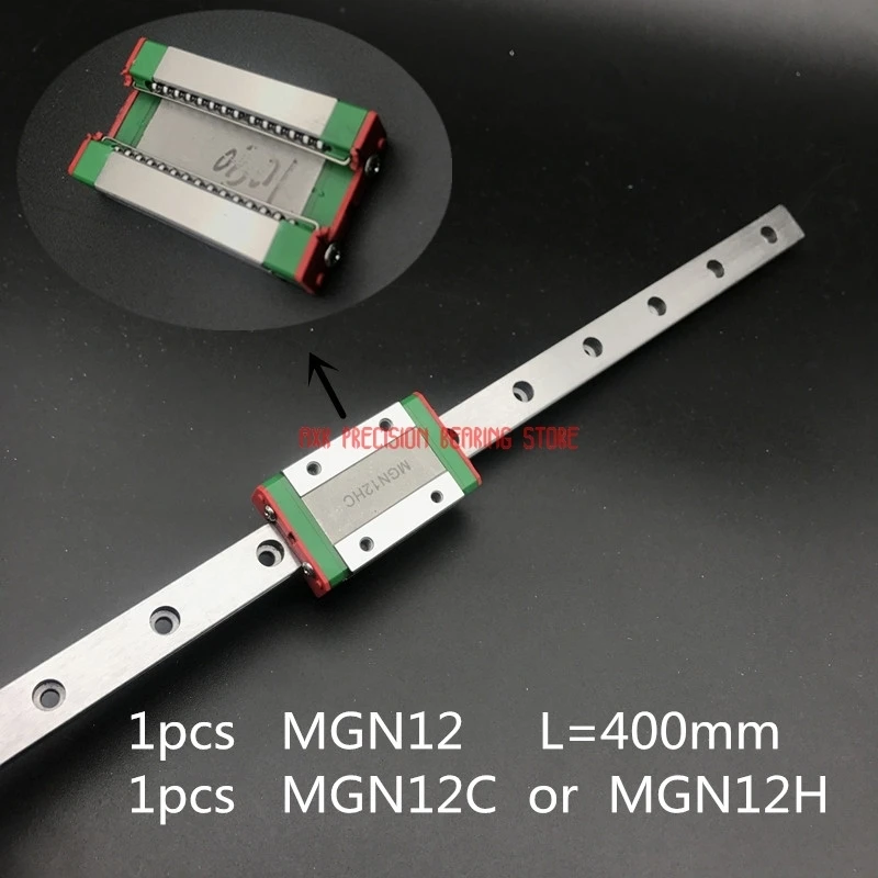 Линейная направляющая AXK 2021 12 мм линейная Mgn12 L = 400 рельсовый путь + Mgn12c или Mgn12h