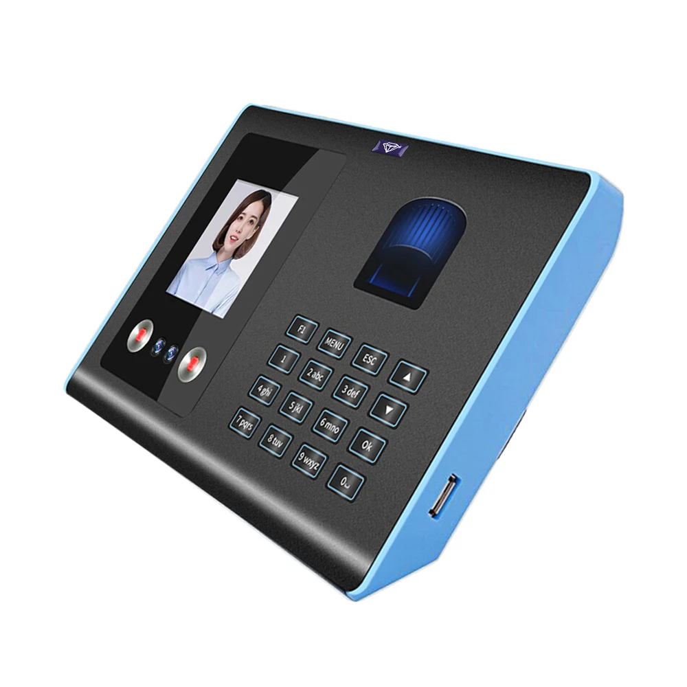 E6 Intelligent Attendance Machine Face Fingerprint Password Recognition Mix Biometric Time Clock for Employees