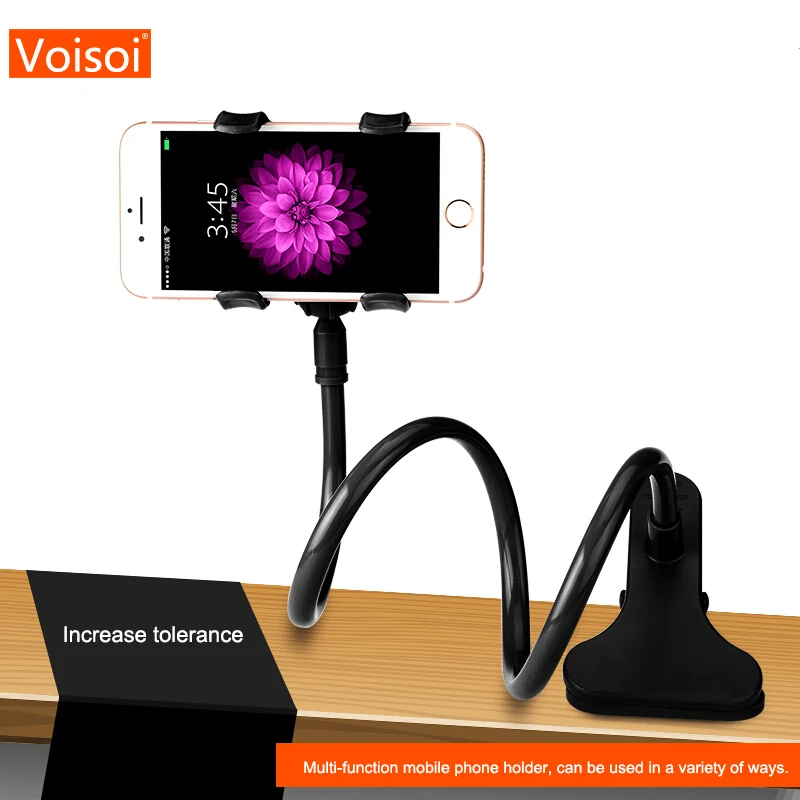 

360 Rotating Flexible Long Arms Cell Phone Holder Desktop Bed Lazy Bracket Mobile Stand Support For iPhone IPad For Samsung