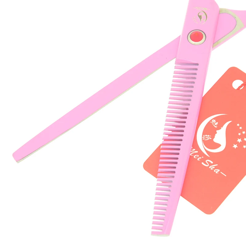 Meisha 7 дюймов Большая Резка волос 6,5 дюймов истончение ножницы набор розовый Профессиональный Парикмахерские ножницы для укладки HA0463