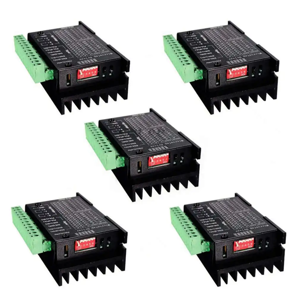 

New 5Pcs Cnc Single Axis 4A Tb6600 Stepper Motor Drivers Controller 32 Segments Upgraded Version 4.0A 42Vdc Milling Kits