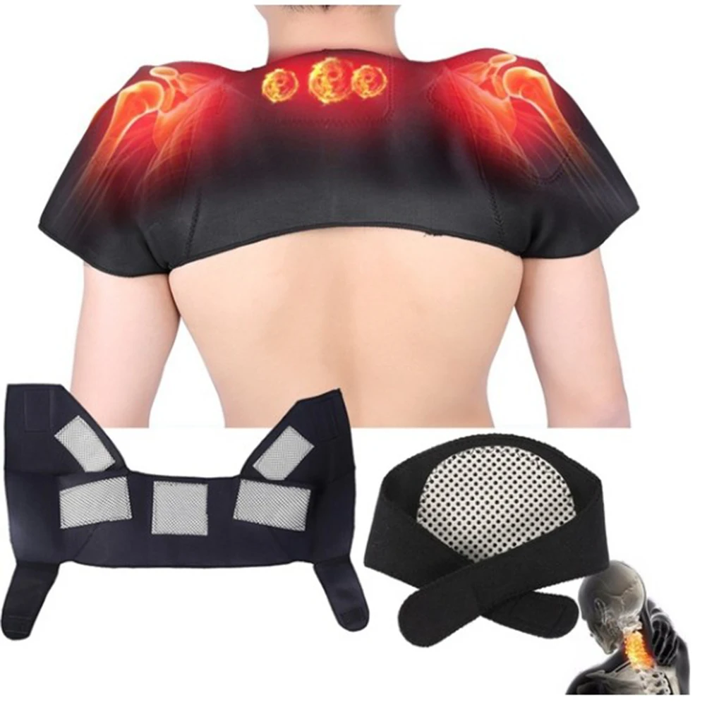 

Self-Heating Shoulder Breathable Support Belt For Rotator Cuffs Injury Relieve Pain Stabilize Protect Shoulders