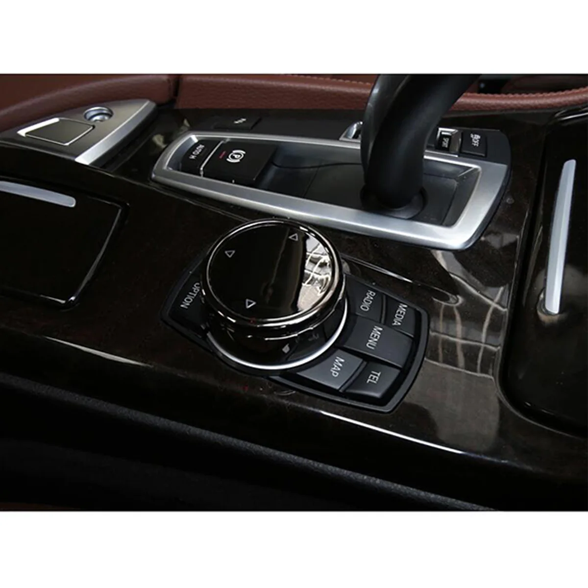 Для iDrive Автомобильная Мультимедийная Кнопка крышка Накладка наклейка ручка для BMW F10 F20 F30 3 серия 5 серия для NBT контроллер керамический черный