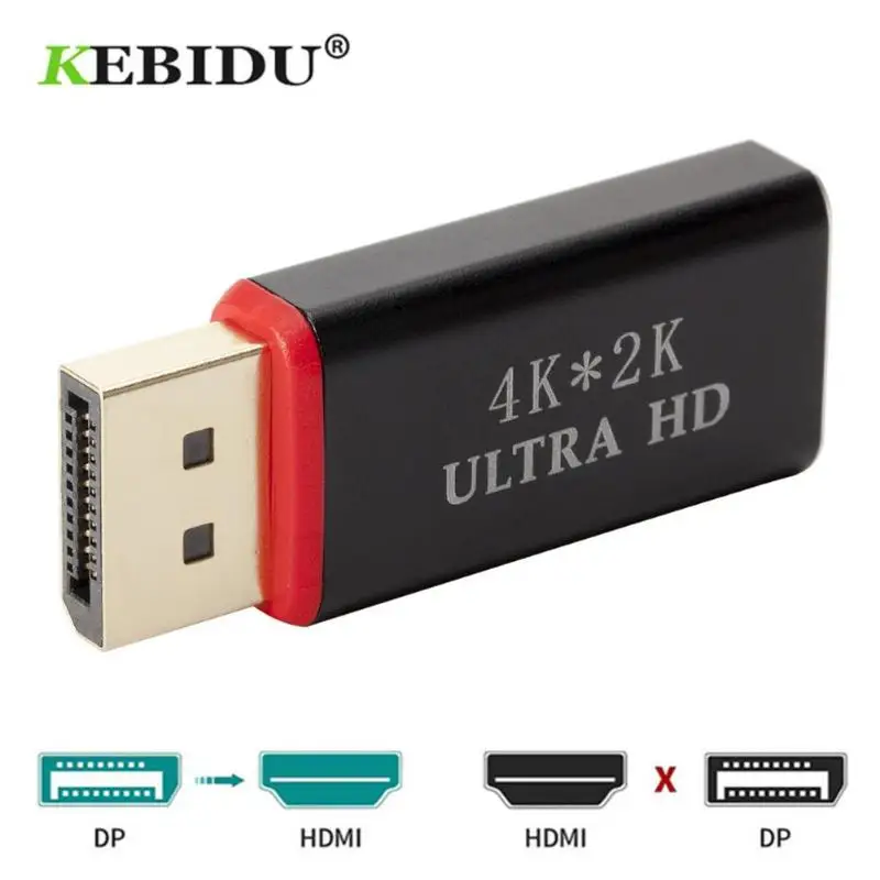 Мини DP в HDMI конвертер 4K видео аудио разъем порт дисплея к адаптер Женский Для HDTV