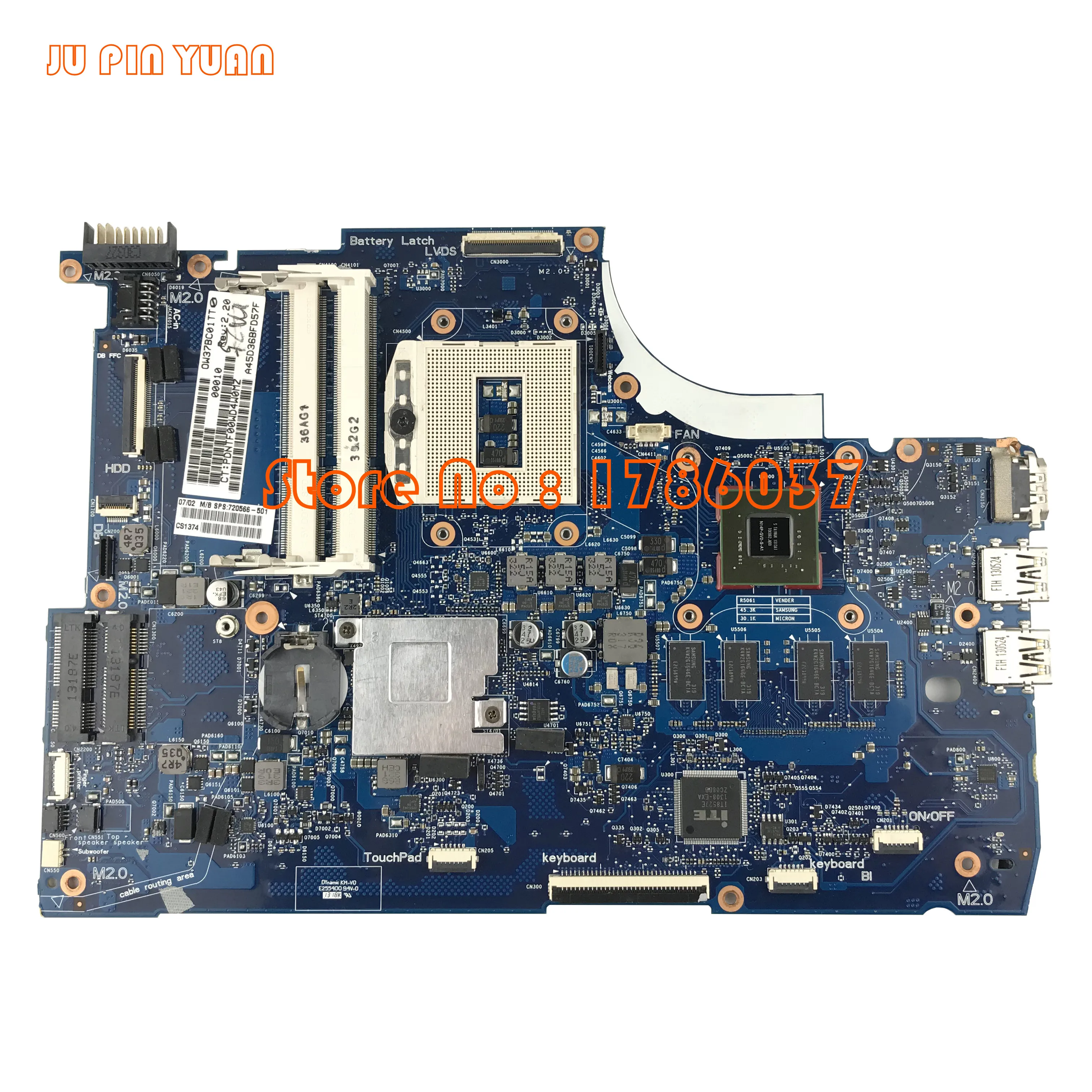 JU PIN YUAN 720566 501 720566 001 for HP ENVY 15 J 15T J series font