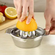 Портативная мини-соковыжималка ручной Оранжевый производитель лимонного сока из нержавеющей стали ручной пресс для цитрусовых кухонная соковыжималка Инструмент