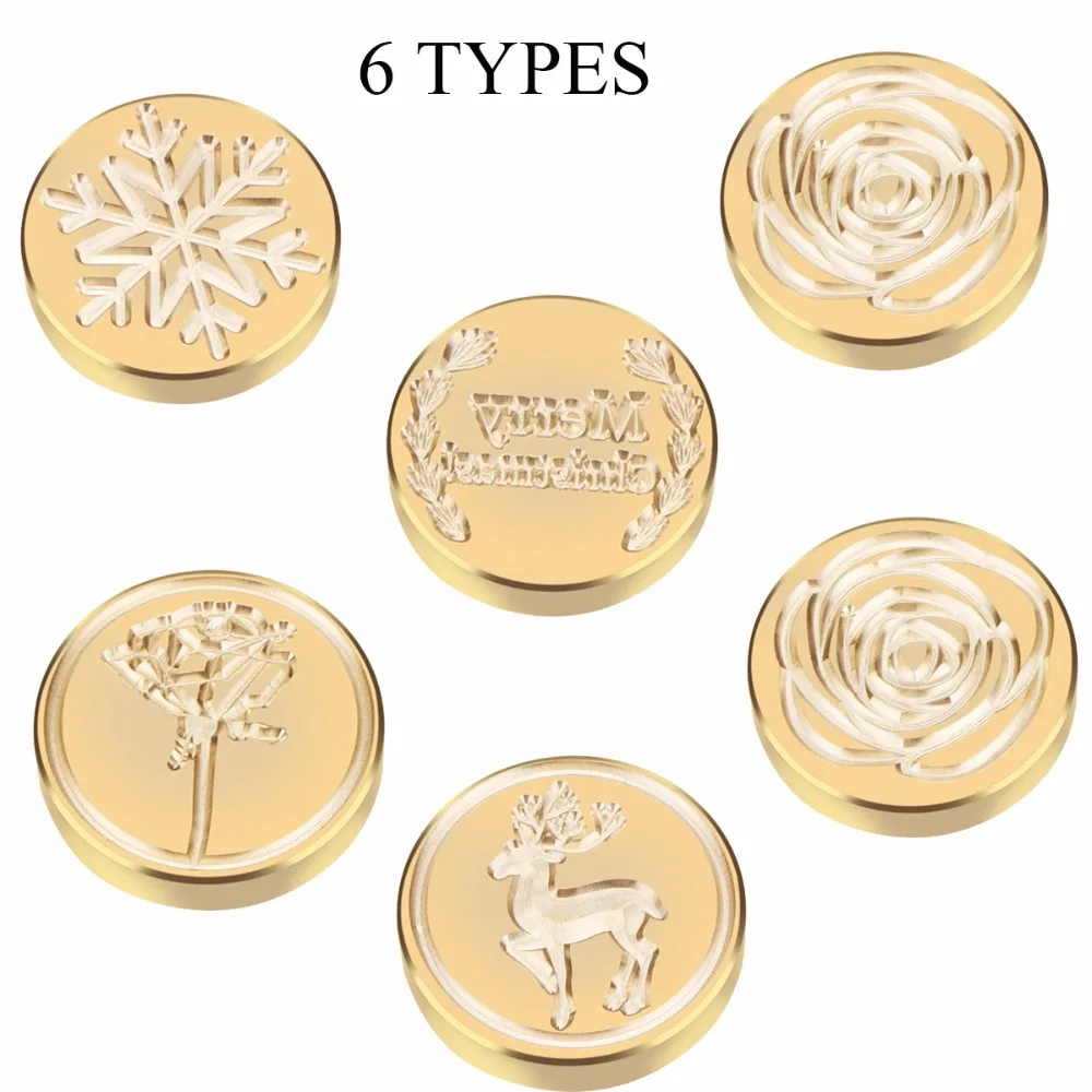 

Retro Sealing Wax Stamp Alphabet Letter Retro Replace Copper head Hobby Tools Sets Post Decor 6 Types