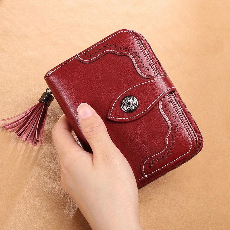 

European And American Women's Wallet Short Paragraph Female Simple Zipper Card Package Female Small Purse