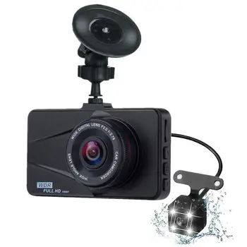 

Car Recorder Dash Cam 1080p Automobile Data On-board Traffic Recorder HD DCR Driving Double Lens Rearview Mirror Dvr Car USB