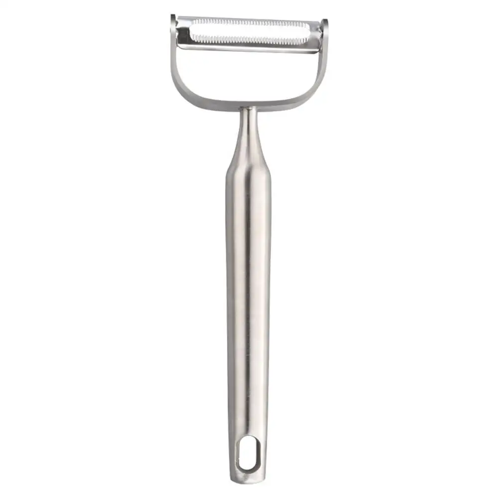 

1 Pcs Stainless Steel Peeling Cutter Fruit Peeler Peeling Multifunctional Round Handle Fruit Melon Planer Home Kitchen Tools