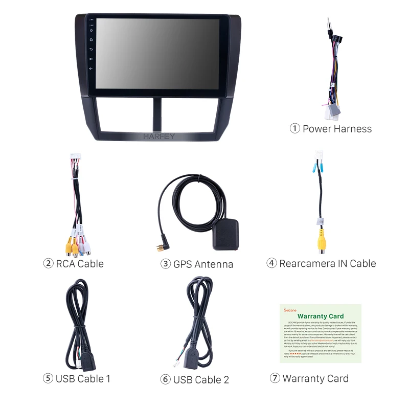 Clearance Harfey Android 8.1 9 Inch Car Radio Multimedia Player GPS Head Unit For 2008 2009 2010 2011 2012 Subaru Forester With Bluetooth 3