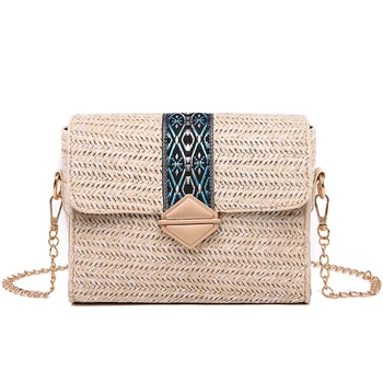 

NEW-Straw Bags Summer Beach Women Weave Straw Bag Sling For Women Vacation Straw Bag Woman Summer Bag Small Female