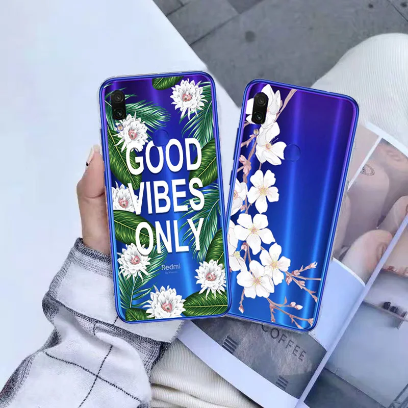 Ультратонкий Мягкий чехол из ТПУ Redmi Note 7 для Xiaomi 4X S2 4A 6A 5 Plus 6 силиконовый с узором