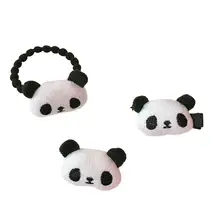 3 шт. Очаровательная Милая панда заколка для волос брошь галстук для волос аксессуары для малышей Дети Девочка