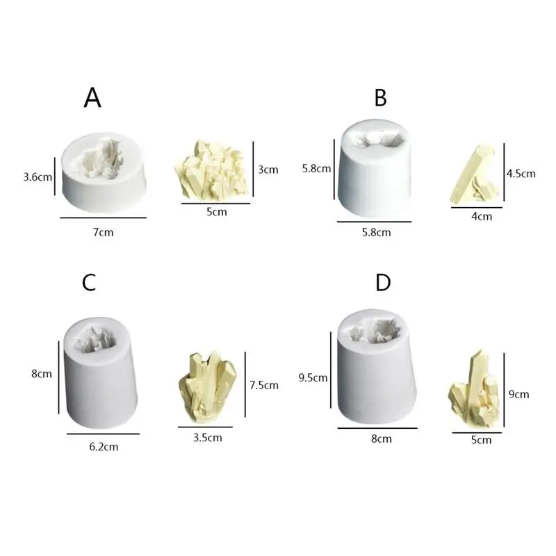 Креативные 3D Хрустальные колонки силиконовые формы для приготовления конфет шоколадные формы хрустальные Ароматические каменные формы