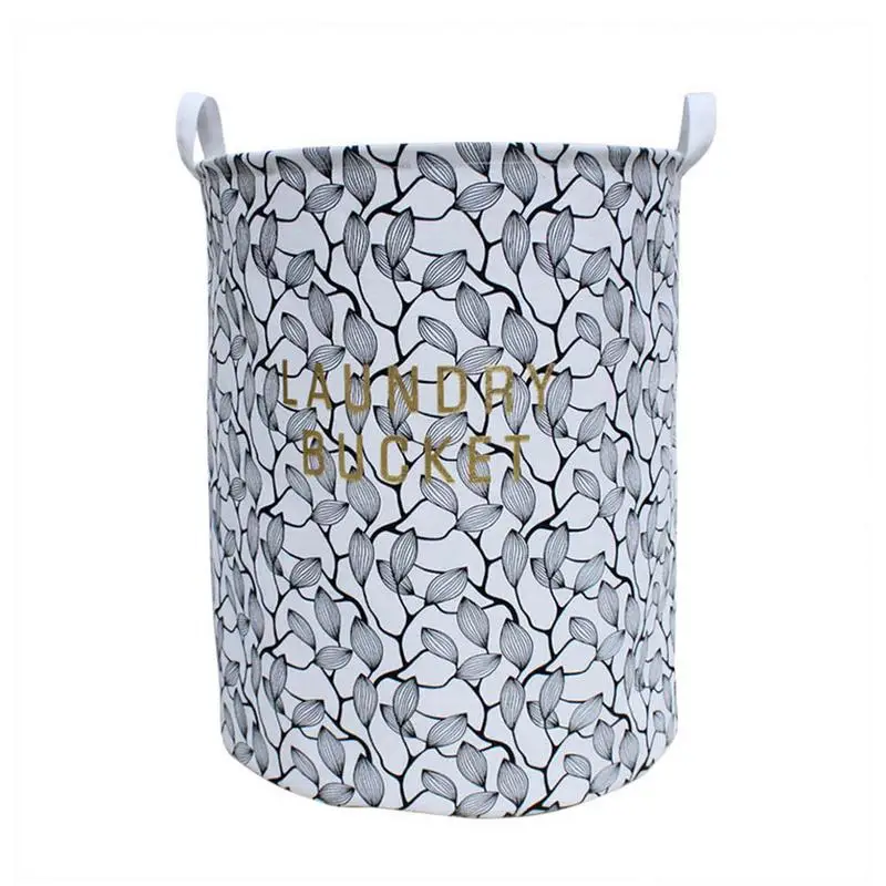 الملابس القذرة طوي سلة تخزين ملابس مقاوم للرطوبة دلو القطن النسيج للماء تعوق جذابة المنزل زينة