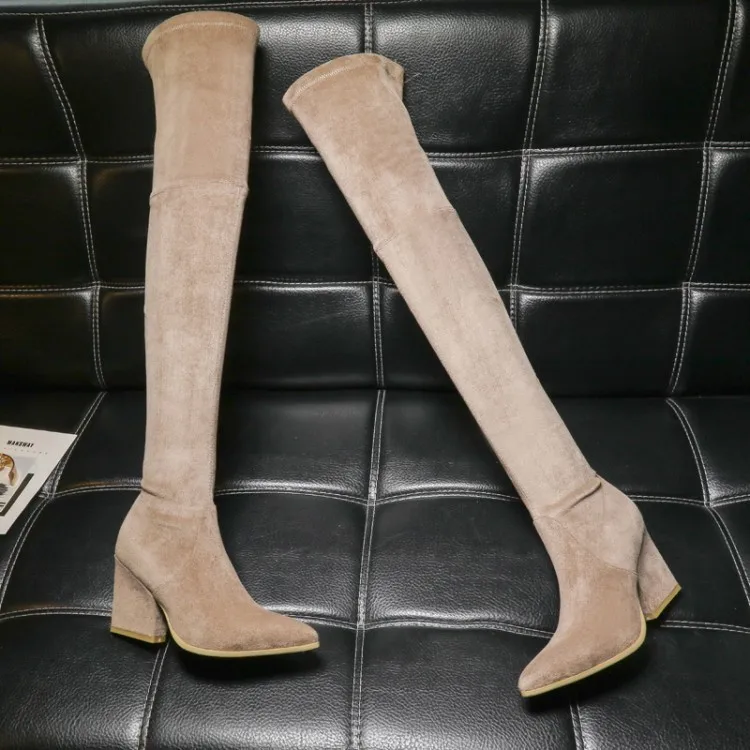 

Genuine Leather High Head Cowhide Overknee Customized Woman Winter Women Boots