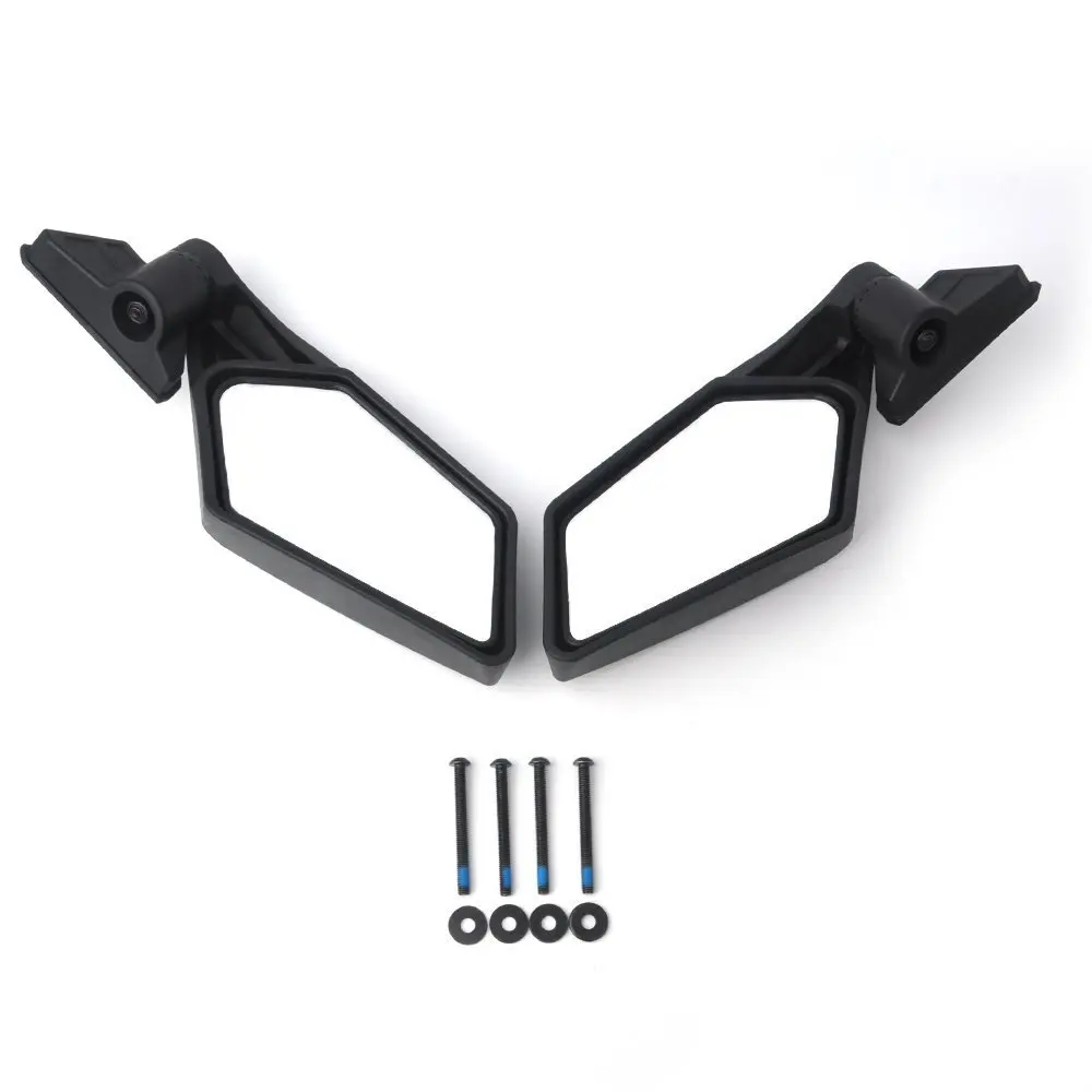 

2Pcs/Set Side View Mirrors Rearview Mirror Racing Side Mirrors For Utv Polaris Rzr Can Am Maverick X3 2017 2018 Suzuki Quadrac