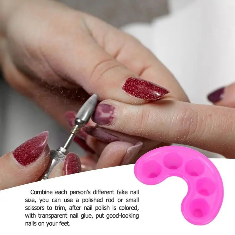 5pcs Nail Polish Remover Bowls Nails Finger Tips Soak Treatment DIY