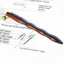 New2016 ручной работы палисандр медный оттиск с письменами косой держатель для перьевой ручки лучший подарок Делюкс Ручка для каллиграфии