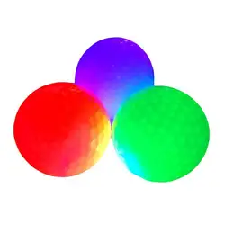 Светодиодный светящийся мяч для гольфа ультра яркий цвет мигающий электронный мяч для гольфа резиновый материал Новинка Гольф для ночной