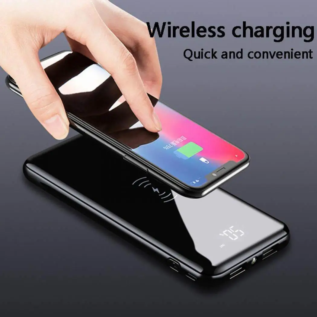 Wireless 15000mAh Power Bank Charger USB Portable Charger Powerbank Pawer Bank Power Supply External Batery Poverbank