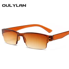 Oulylan, оптика, очки для чтения, для мужчин и женщин, полуоправа, очки для пресбиопики, унисекс, полимерные очки, диоптрийные очки+ 1,0, 1,5, 2,0, 2,5, 3,0