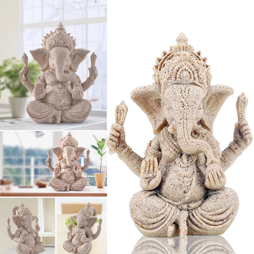 

NEW Abstract Lovers Sandstone Indian Ganesha Cameo Statue Home Decoration Novelty Households Wedding Lovers Gift Sandstone Craft