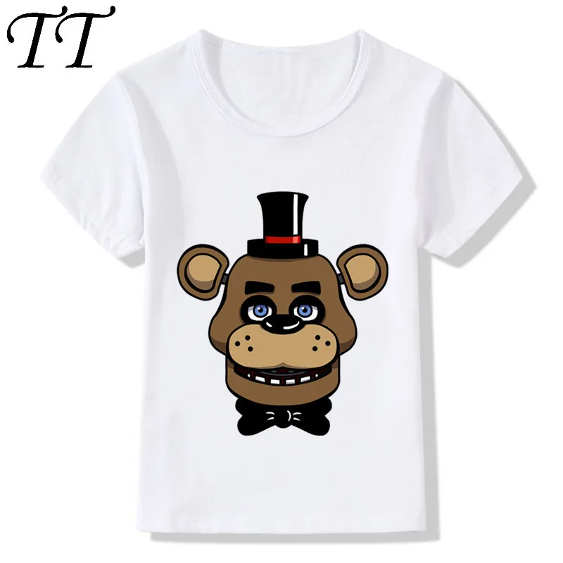 

Children Summer Five Nights At Freddy's Character Print Funny T-Shirt Kids Baby Clothes Boys Girls Cartoon Cute Tops Tee,HKP5015