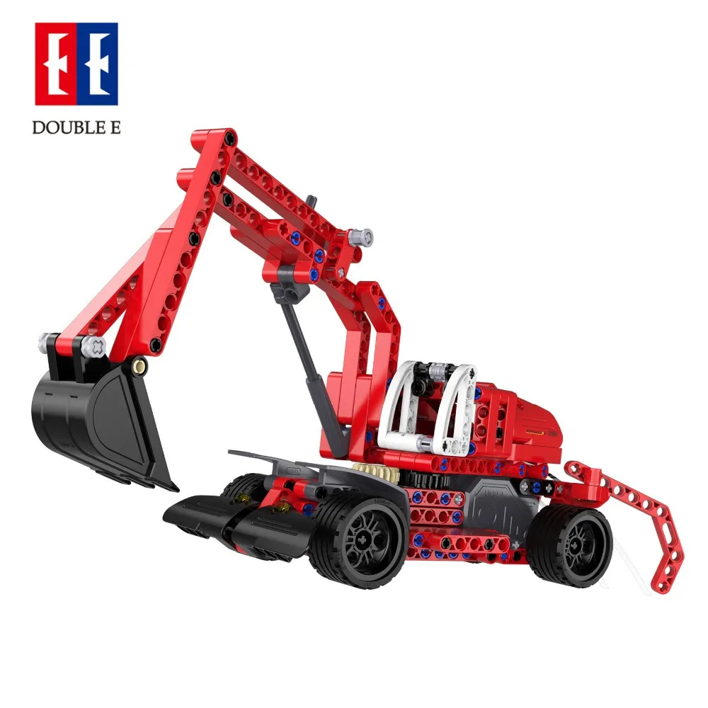 Cada Double E 419 шт. желтый Technic DIY пульт дистанционного управления автомобиля сборки здания RC блочный интеллектуальный игрушки для детей 1/18