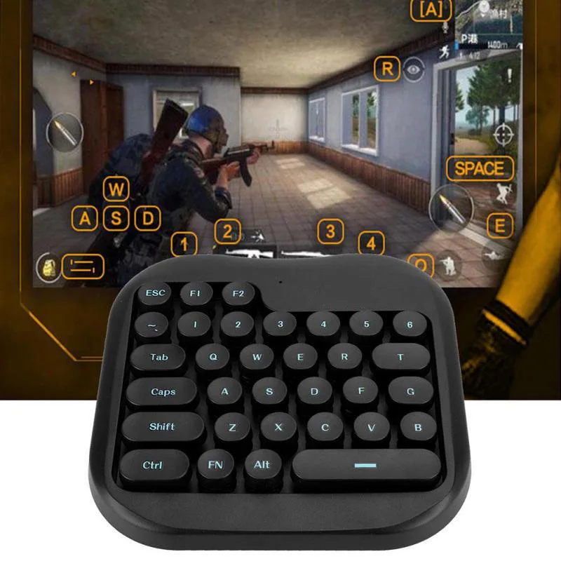 

Single Hand Keyboard PUBG Peripherals Magic Box Mobile Game Keyboard Mobile Phone Keyboard For Ps4 Game Keyboard