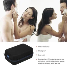 Для хранения путешествие EVA жесткий бритвы чехол Удобный прочный органайзер для бритва триммер для волос и аксессуары для бритвы